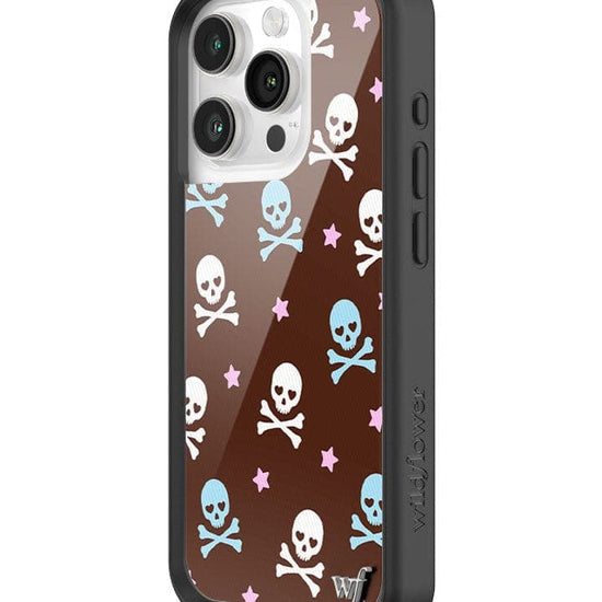 Wildflower Cross Bones iPhone 15 Pro Case