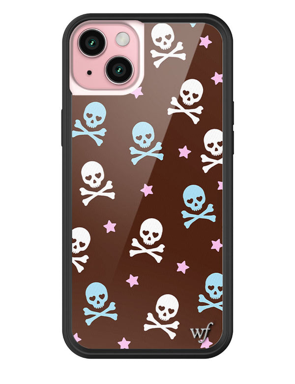 Wildflower Cross Bones iPhone 15 Plus Case