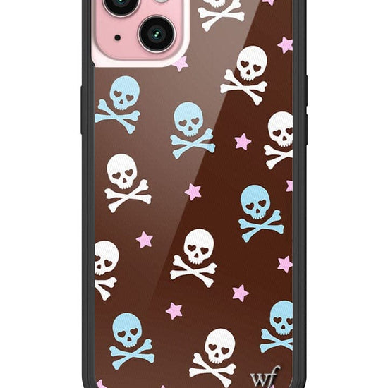 Wildflower Cross Bones iPhone 15 Plus Case