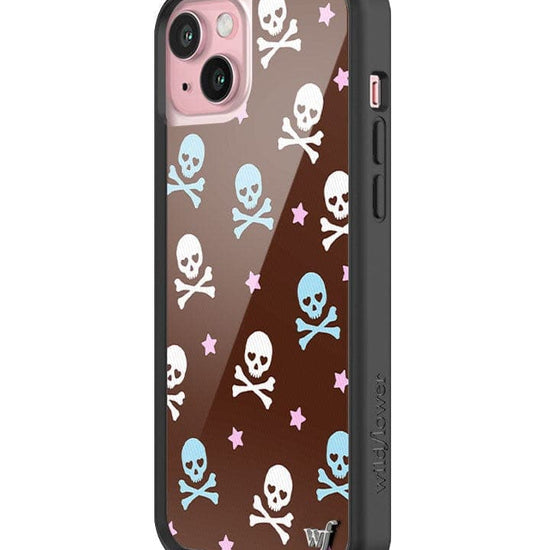 Wildflower Cross Bones iPhone 15 Plus Case