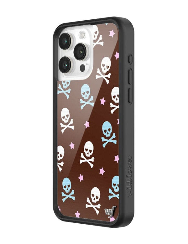 Wildflower Cross Bones iPhone 15 Pro Max Case