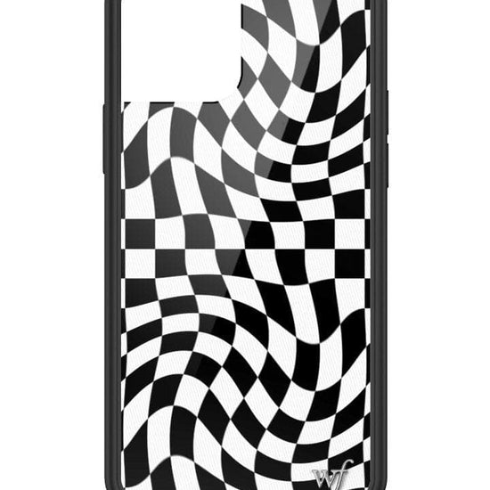 Wildflower Crazy Checkers Black iPhone 12 / 12 Pro Case