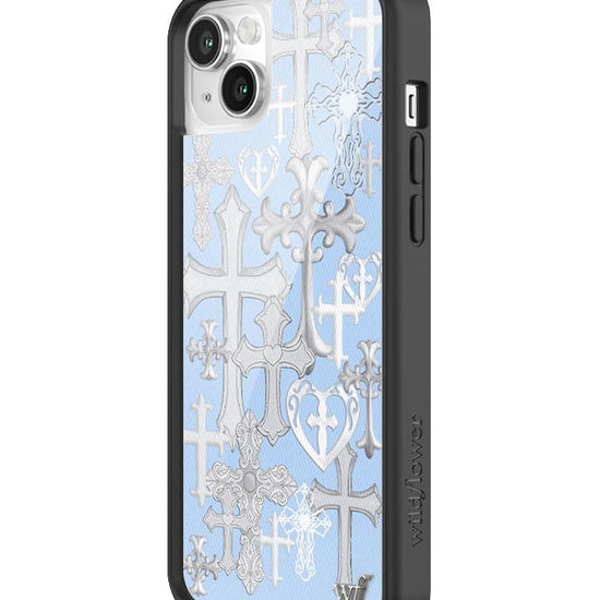 Wildflower Cross Girl iPhone 14 Case