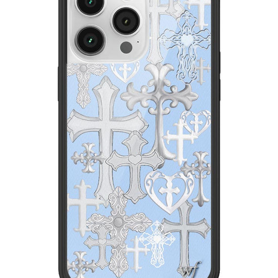 Wildflower Cross Girl iPhone 14 Pro Max Case