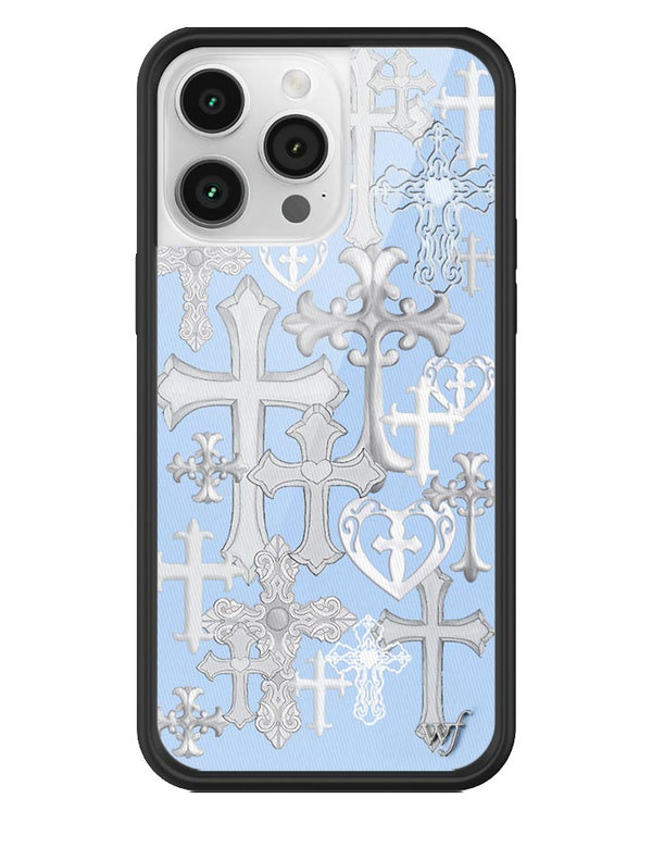 Wildflower Cross Girl iPhone 14 Pro Max Case