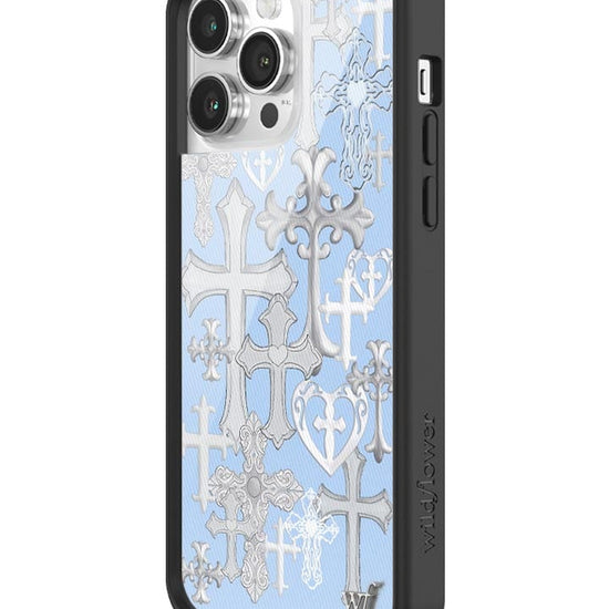 Wildflower Cross Girl iPhone 14 Pro Max Case