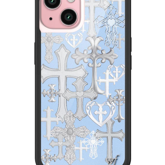 Wildflower Cross Girl iPhone 15 Case