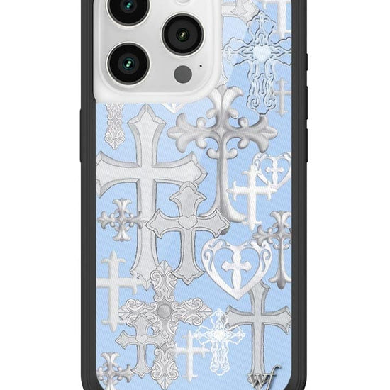 Wildflower Cross Girl iPhone 15 Pro Case