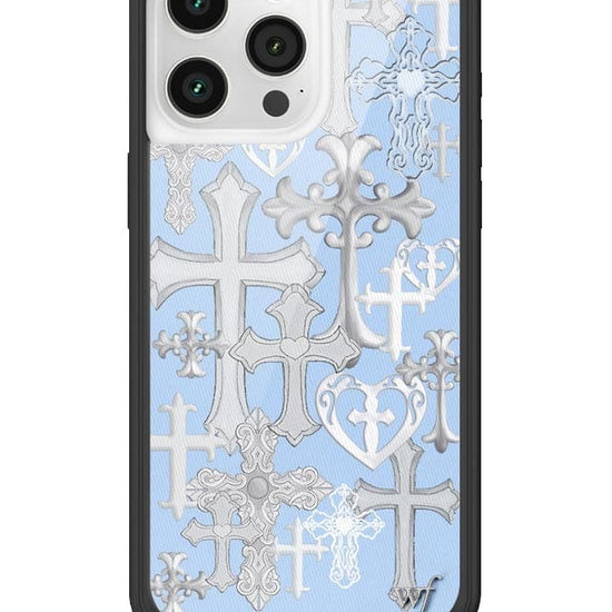 Wildflower Cross Girl iPhone 15 Pro Max Case