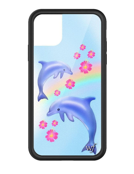 Wildflower Dolphin Love iPhone 11 Case