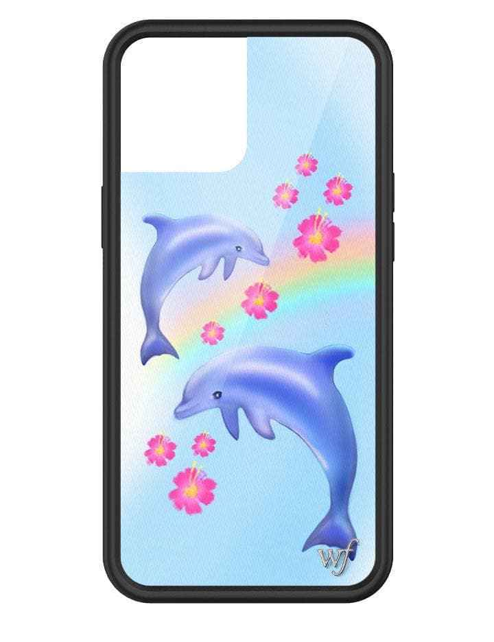 Wildflower Dolphin Love iPhone 12 Pro Max Case