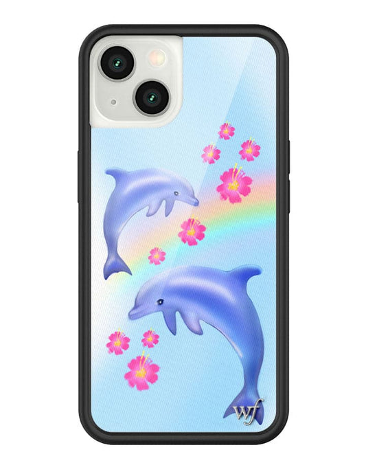 Wildflower Dolphin Love iPhone 13 Case