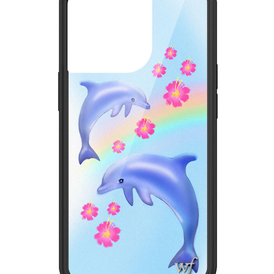 Wildflower Dolphin Love iPhone 13 Pro Case