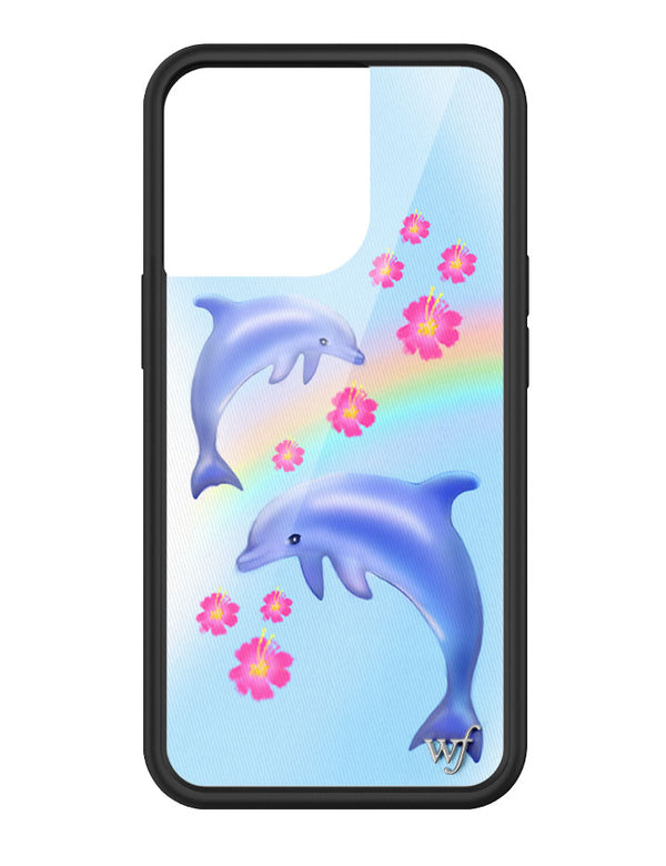 Wildflower Dolphin Love iPhone 13 Pro Case