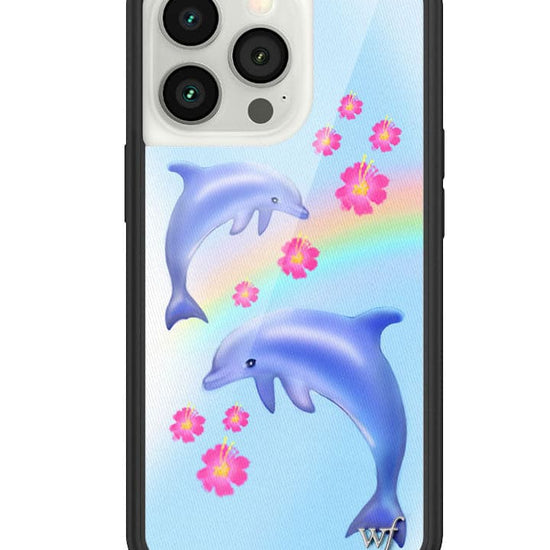 Wildflower Dolphin Love iPhone 13 Pro Case