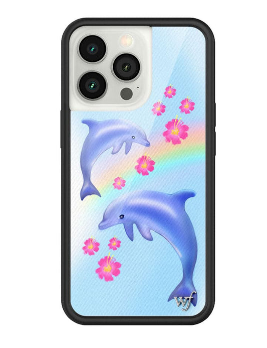 Wildflower Dolphin Love iPhone 13 Pro Case