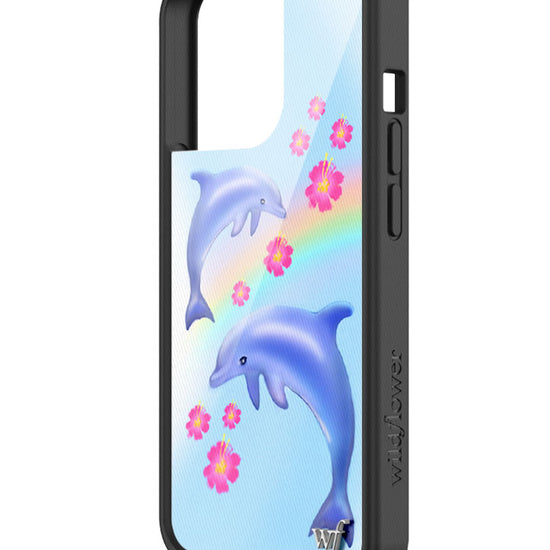 Wildflower Dolphin Love iPhone 13 Pro Case