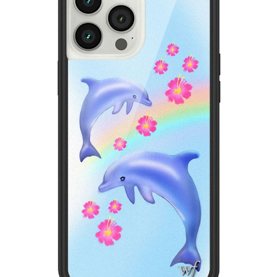 Wildflower Dolphin Love iPhone 13 Pro Max Case