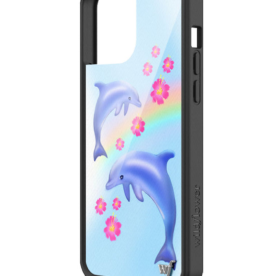 Wildflower Dolphin Love iPhone 13 Pro Max Case