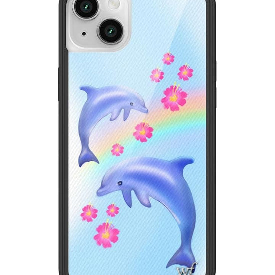 Wildflower Dolphin Love iPhone 14 Case