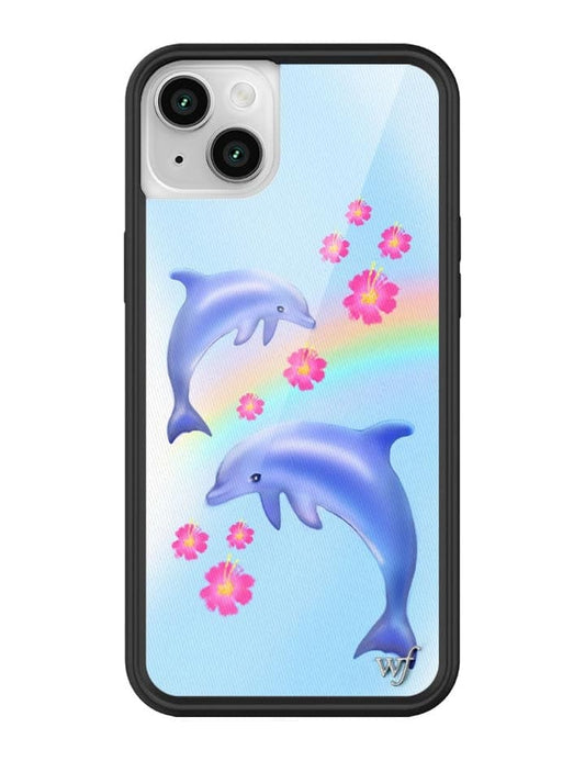 Wildflower Dolphin Love iPhone 14 Case