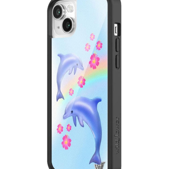 Wildflower Dolphin Love iPhone 14 Case