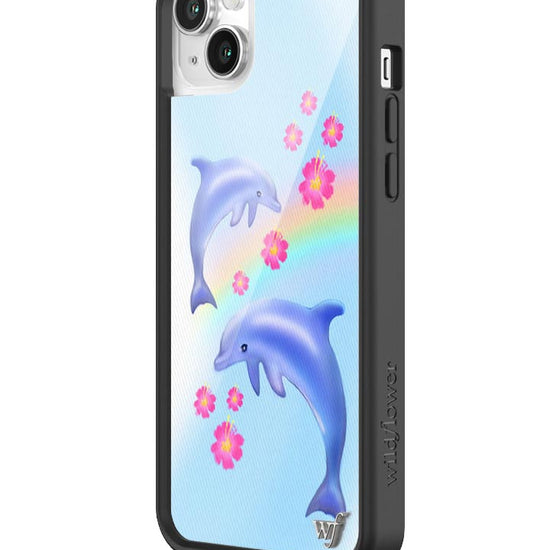 Wildflower Dolphin Love iPhone 14 Plus Case