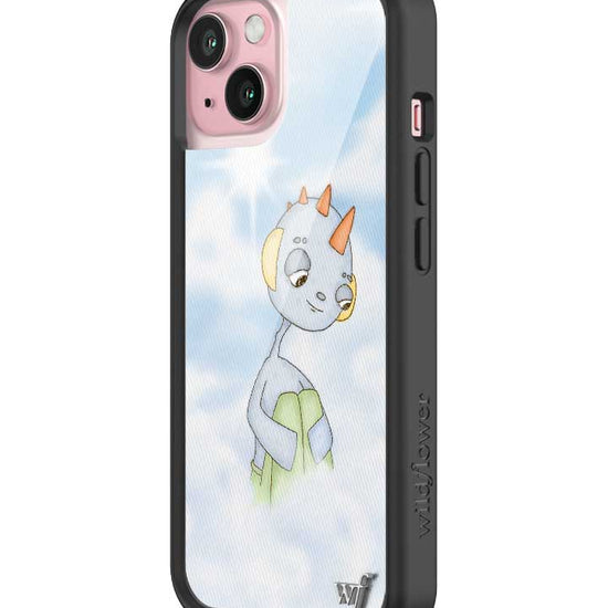 Wildflower iPhone case 15 Drew Blue Clouds Pink Cute