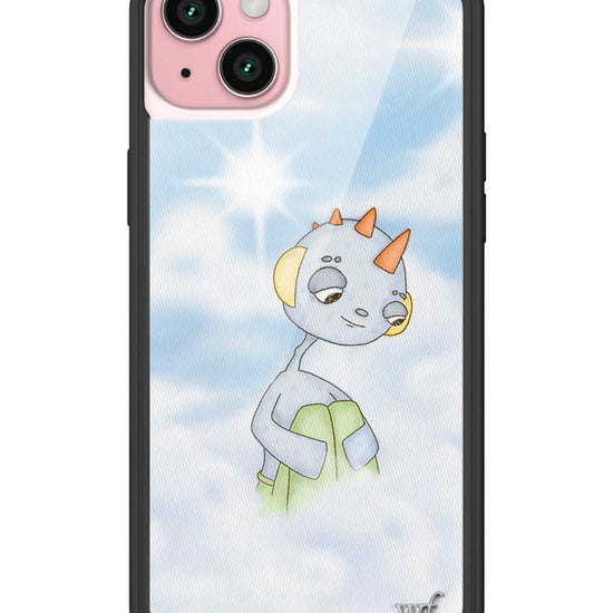 Wildflower iPhone case 15 Plus Drew Blue Clouds Pink Cute