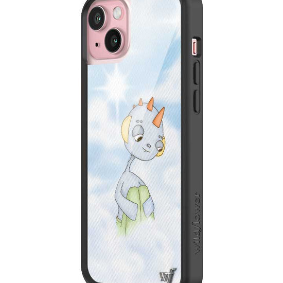 Wildflower iPhone case 15 Plus Drew Blue Clouds Pink Cute