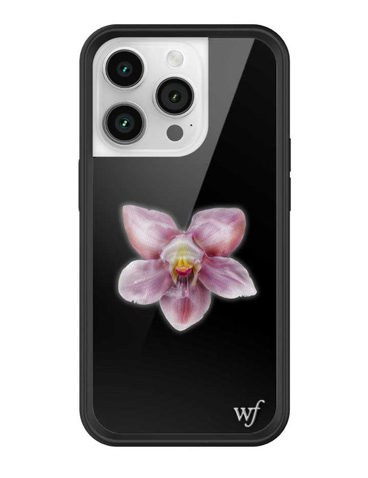 wildflower-iphone-case-14-pro-orchid-flower-black-pink