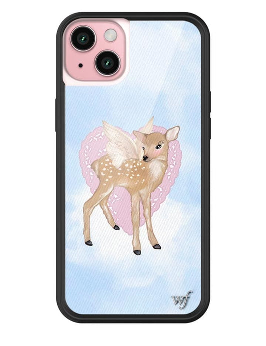 wildflower fawn angel iphone 15 plus case