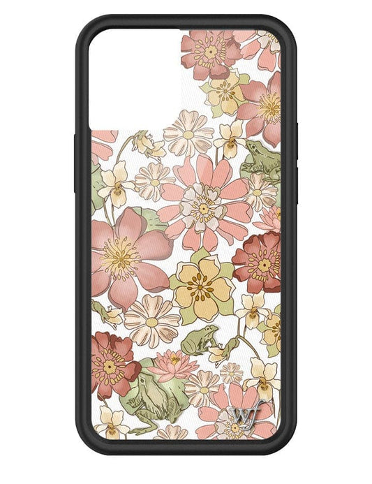 wildflower lilypad floral iphone 13 mini case