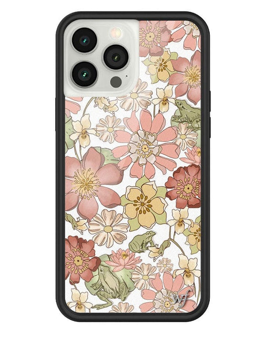 wildflower lily pad floral iphone 13 pro max case