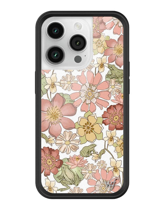 wildflower lily pad floral iphone 14 pro case