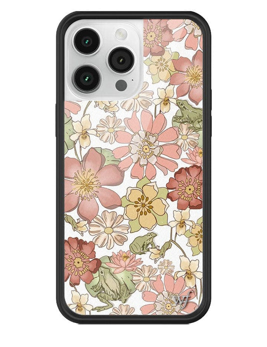 wildflower lily pad floral iphone 14 pro max case