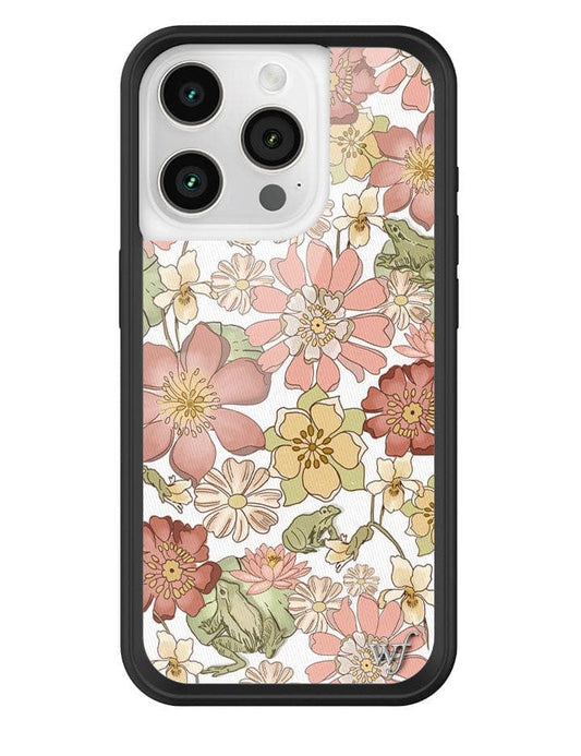 wildflower lily pad floral iphone 15 pro case