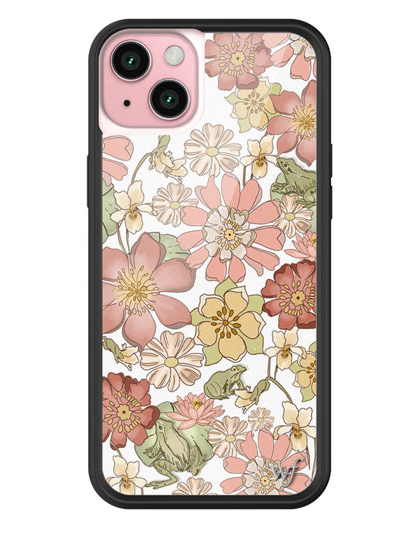 Wildflower Lilypad Floral iPhone 15 Plus Case