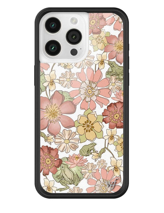 wildflower lily pad floral iphone 15 pro max case