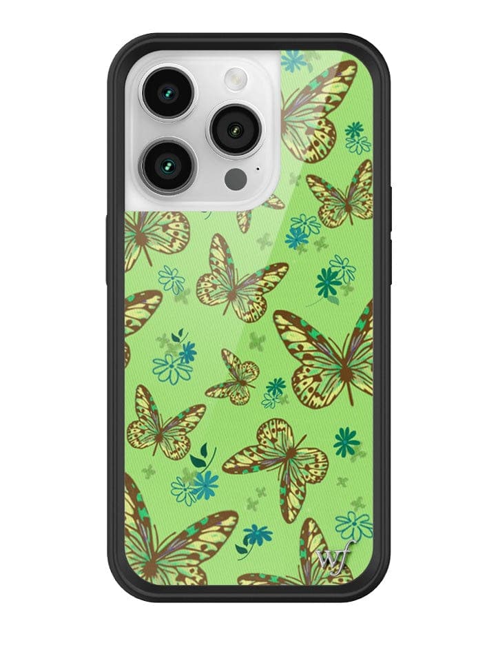 Wildflower Sage Butterfly iPhone 14 Pro Case