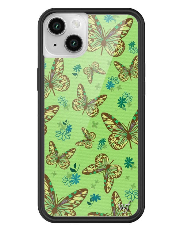 Wildflower Sage Butterfly iPhone 14 Plus Case