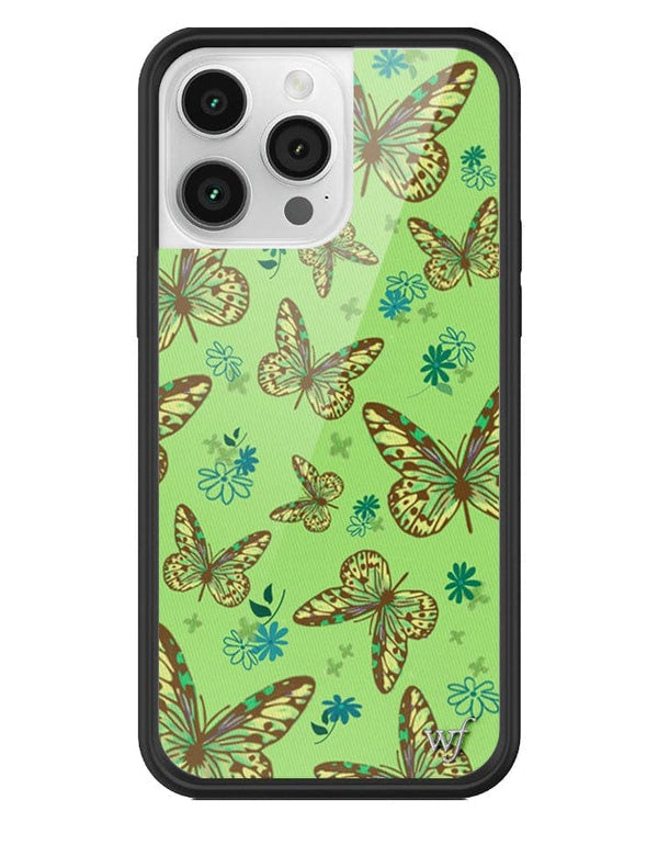 Wildflower Sage Butterfly iPhone 14 Pro Max Case