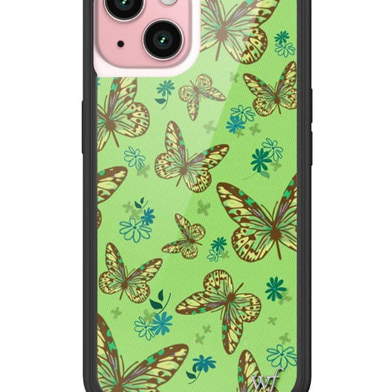 Wildflower Sage Butterfly iPhone 15 Case