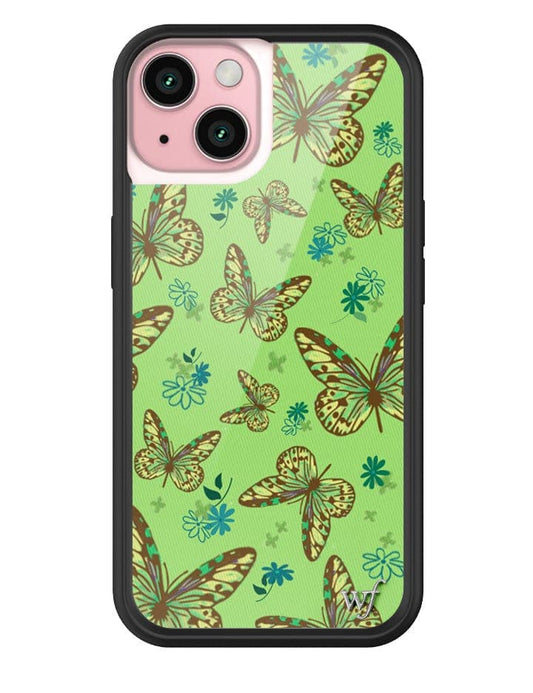 Wildflower Sage Butterfly iPhone 15 Case