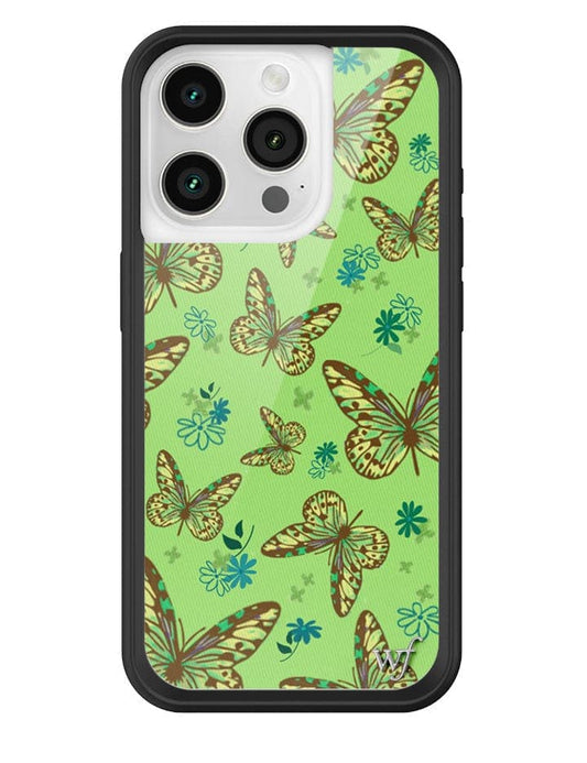 Wildflower Sage Butterfly iPhone 15 Pro Case