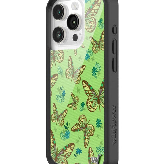 Wildflower Sage Butterfly iPhone 15 Pro Case