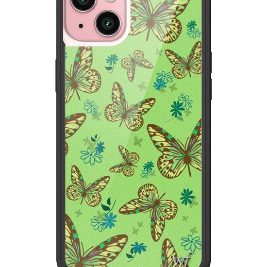 Wildflower Sage Butterfly iPhone 15 Plus Case