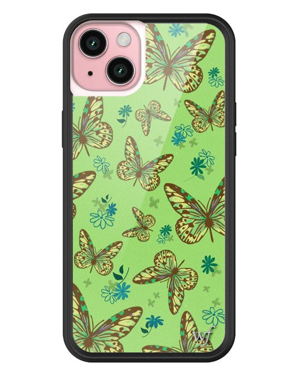 Wildflower Sage Butterfly iPhone 15 Plus Case