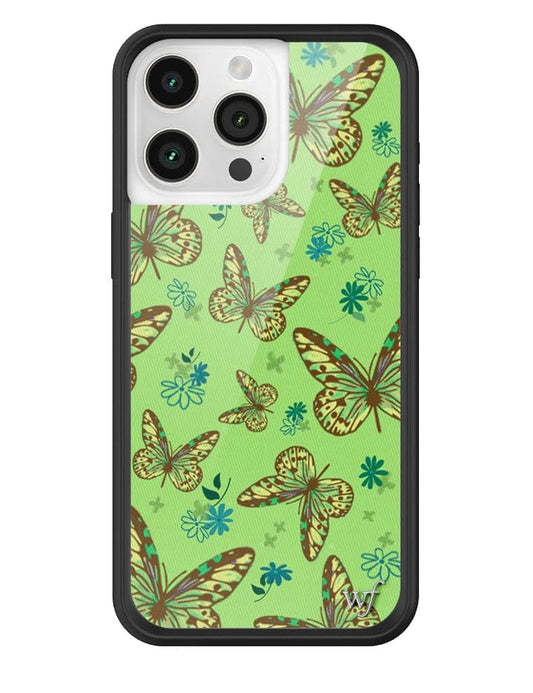 Wildflower Sage Butterfly iPhone 15 Pro Max Case