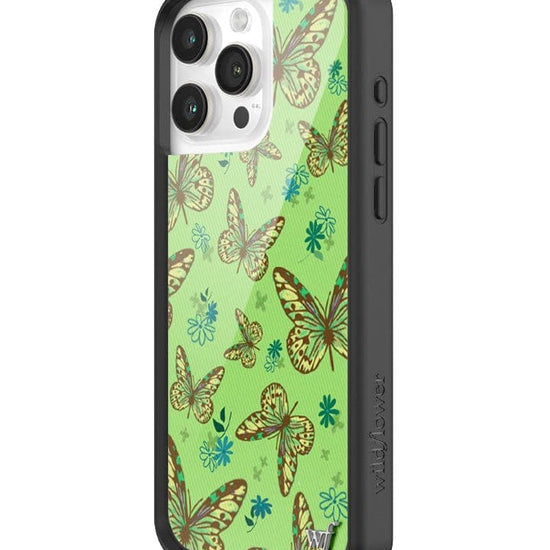 Wildflower Sage Butterfly iPhone 15 Pro Max Case